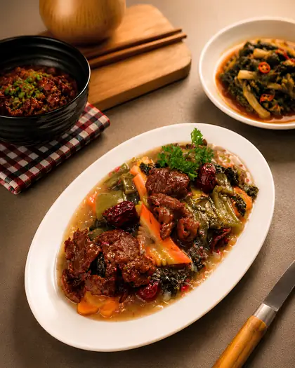 Sapi Sayur Asin