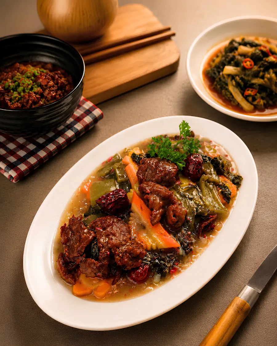 Sapi Sayur Asin